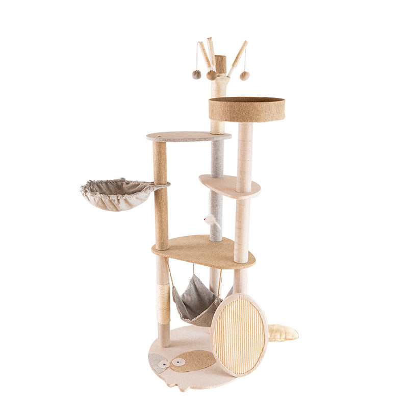 🌟🐾 "Cat Kingdom: Large Integrated Climbing Frame for Endless Feline Adventures!" 🐾🌟