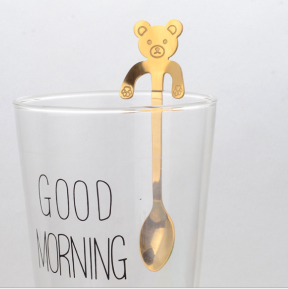 ☕🌟 "Whimsical Brewing: Creative Stainless Coffee Spoon with Cute Cartoon Handle!" 🐾✨