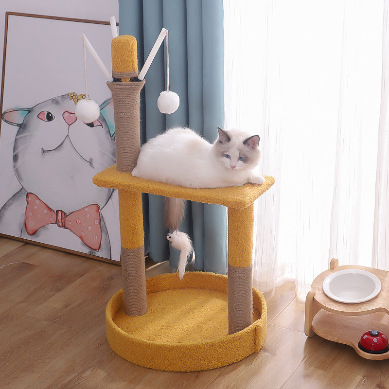 🐾🌟 "Purr-fect Playground: Tongtian Column Climbing Frame with Nest - Elevate Your Pet's Adventure!" 🌟🐾