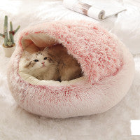 🐾🏠 "Snuggle Haven: 2-in-1 Dog and Cat Bed - Cozy Retreat for Winter Warmth!" 🏠🐾