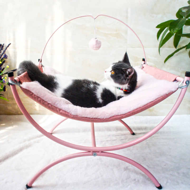 🐾💤 "Pamper Your Purrfect Pal: Four Seasons Universal Cat Recliner Cat Bed!" 💤🐾