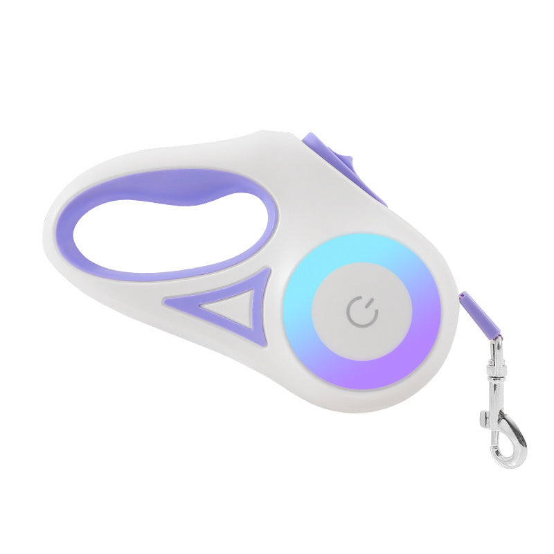 🔦🐾 "Light Up Your Walks: Retractable Leash & Collar Spotlight for Nighttime Safety!" 🐾🔦