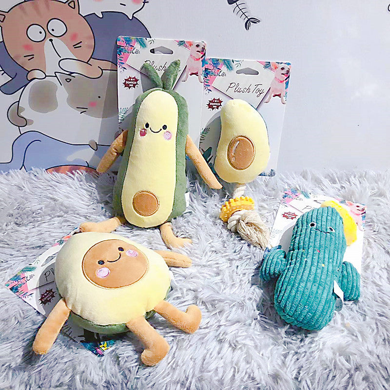 🥑🎶 "Avocado Melodies: Pet Sound Plush Toy - Keep Your Pet Entertained!" 🎶🥑