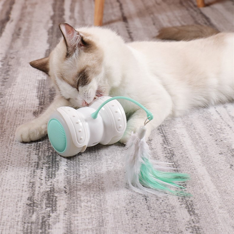 🐱💡 "Chase & Glow: LED Feather Cat Toy - Interactive Fun for Feline Friends!" 💡🐱