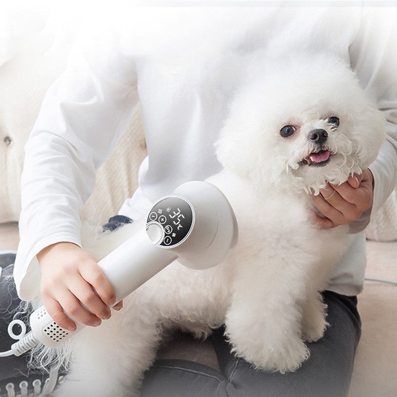 🐾✨ "Gentle Grooming Luxury: Smart Pet Hair Dryer & Grooming Blow Comb - Pamper Your Pet in Style!" ✨🐾