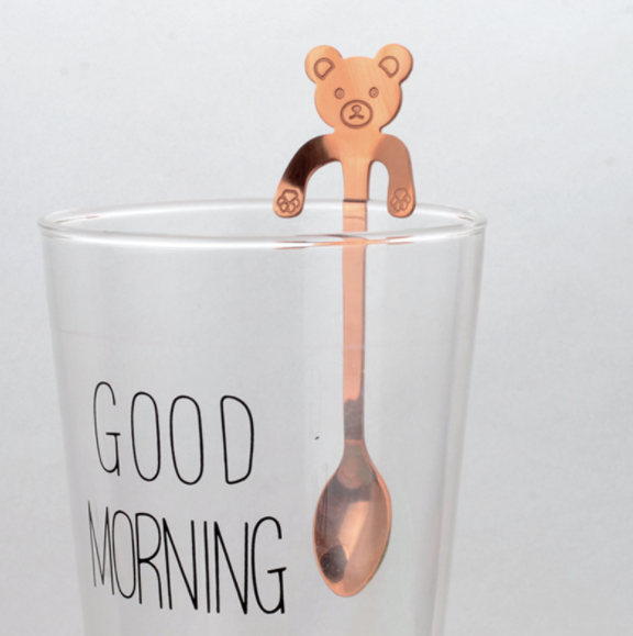 ☕🌟 "Whimsical Brewing: Creative Stainless Coffee Spoon with Cute Cartoon Handle!" 🐾✨