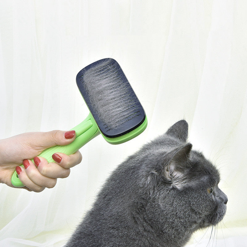 🐾🧹 "Effortless Grooming: Pet Automatic Hair Removal Brush - Keep Your Pet's Coat Tidy!" 🧹🐾