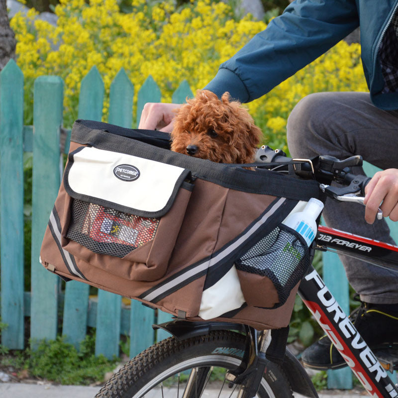 🚴‍♂️🐾 "Pedal Pals: Portable Dog Bicycle Carrier Seat for Small Dogs - Ride Together in Comfort and Style!" 🐾🚴‍♂️