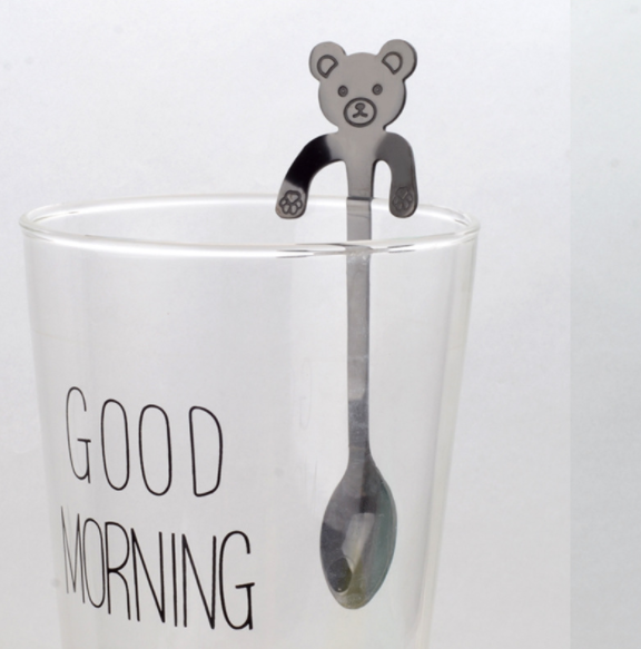 ☕🌟 "Whimsical Brewing: Creative Stainless Coffee Spoon with Cute Cartoon Handle!" 🐾✨