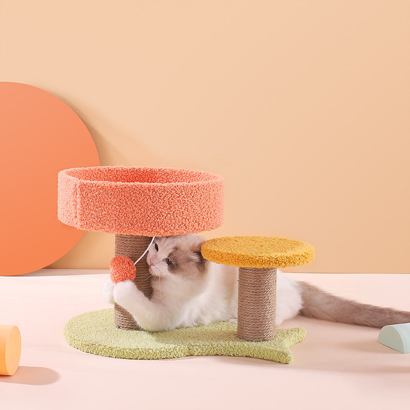 🐾🌟 "Purr-fect Playground: Tongtian Column Climbing Frame with Nest - Elevate Your Pet's Adventure!" 🌟🐾