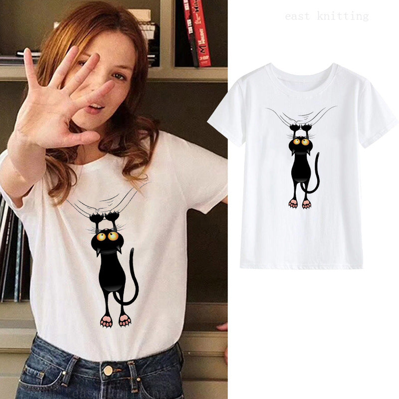 🖤🐱 "Chic and Whimsical: Black Cat Ladies T-Shirt!" 👚🌟