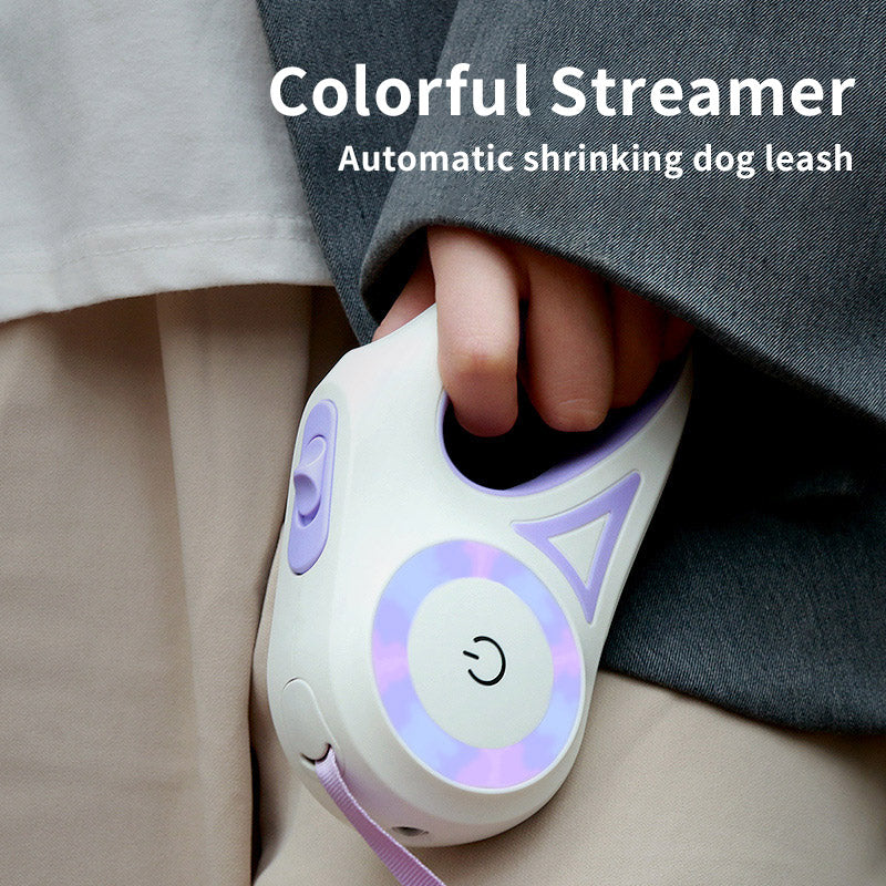 🔦🐾 "Light Up Your Walks: Retractable Leash & Collar Spotlight for Nighttime Safety!" 🐾🔦