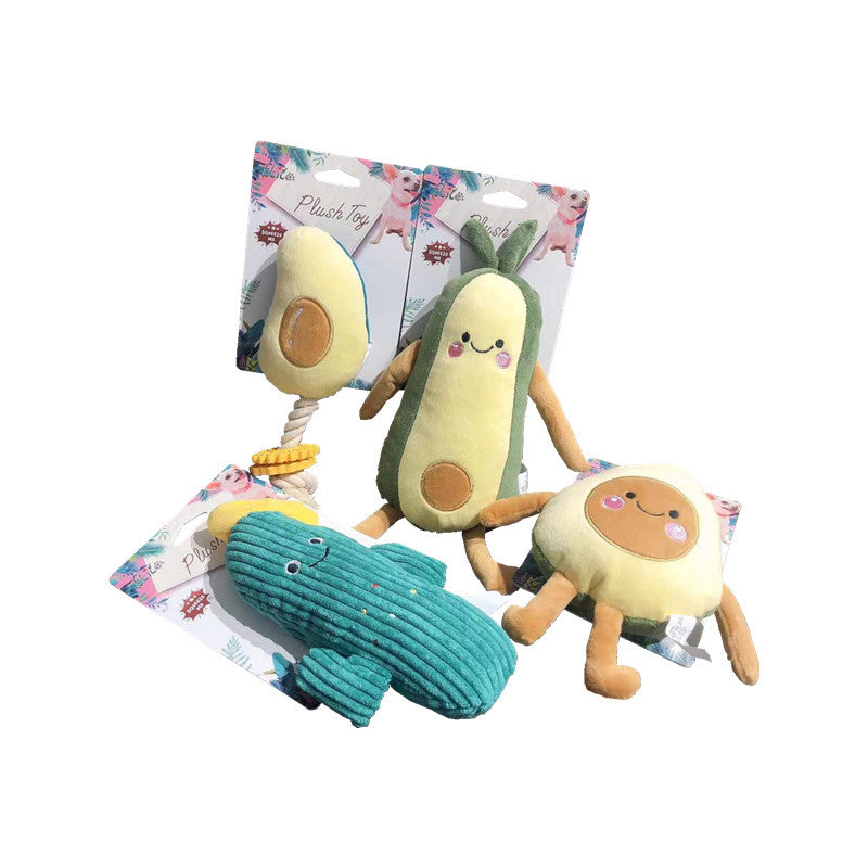 🥑🎶 "Avocado Melodies: Pet Sound Plush Toy - Keep Your Pet Entertained!" 🎶🥑