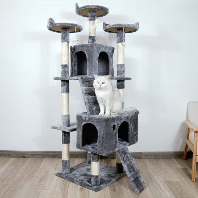 🐾🌿 "Peak Playground: Large Cat Tree Climbing Frame - Ultimate Feline Fun!" 🌿🐾